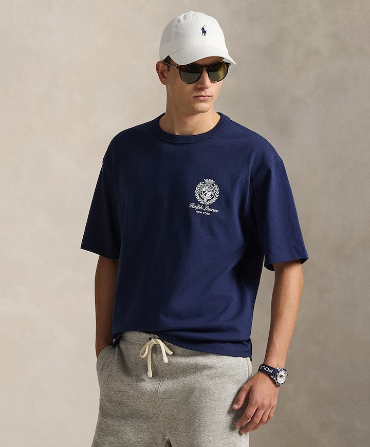 Heren T-shirt blauw