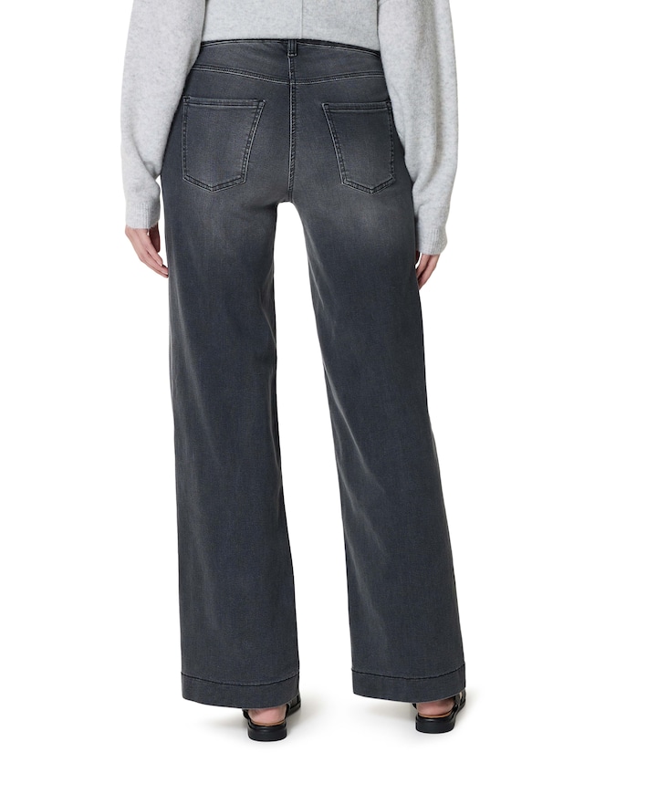 DREAM WIDE dames jeans grijs
