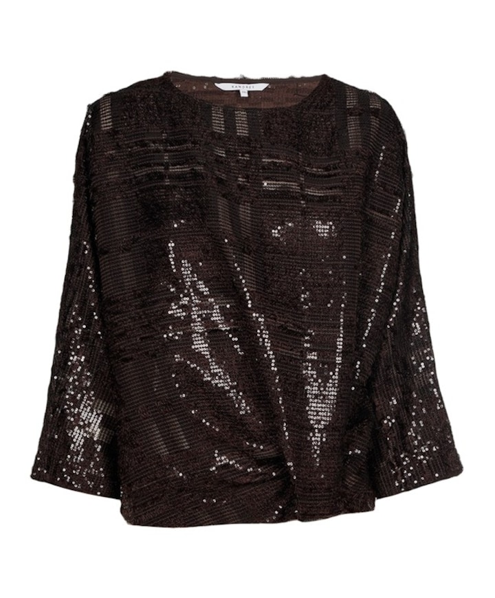 Dames blouse bruin