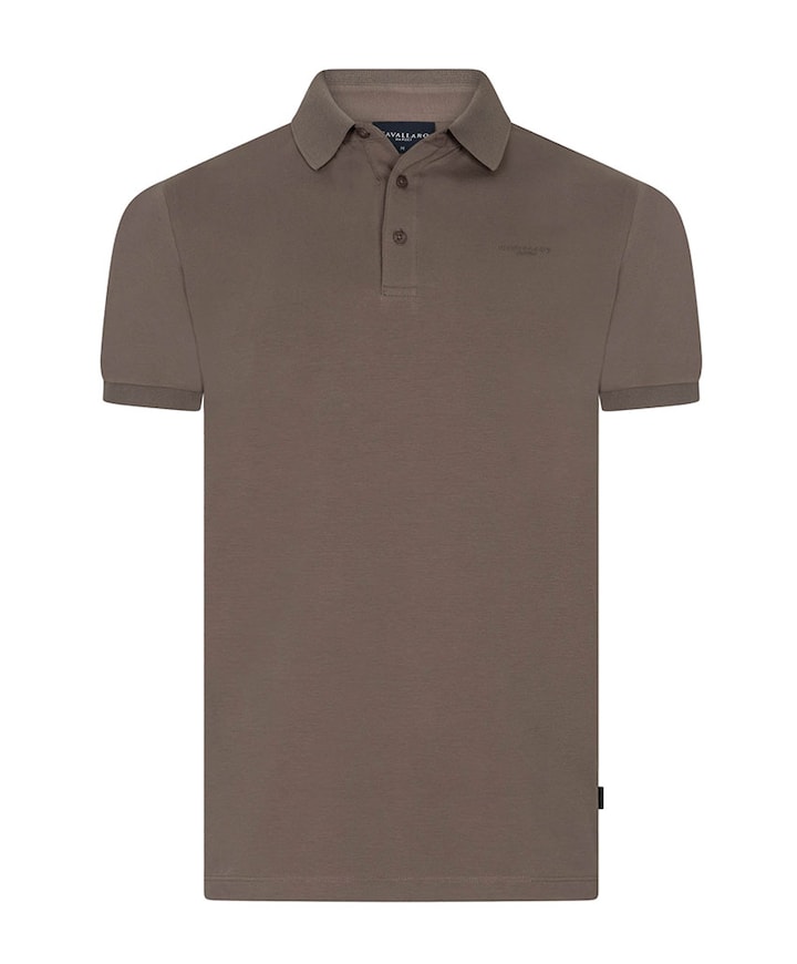 Heren polo bruin