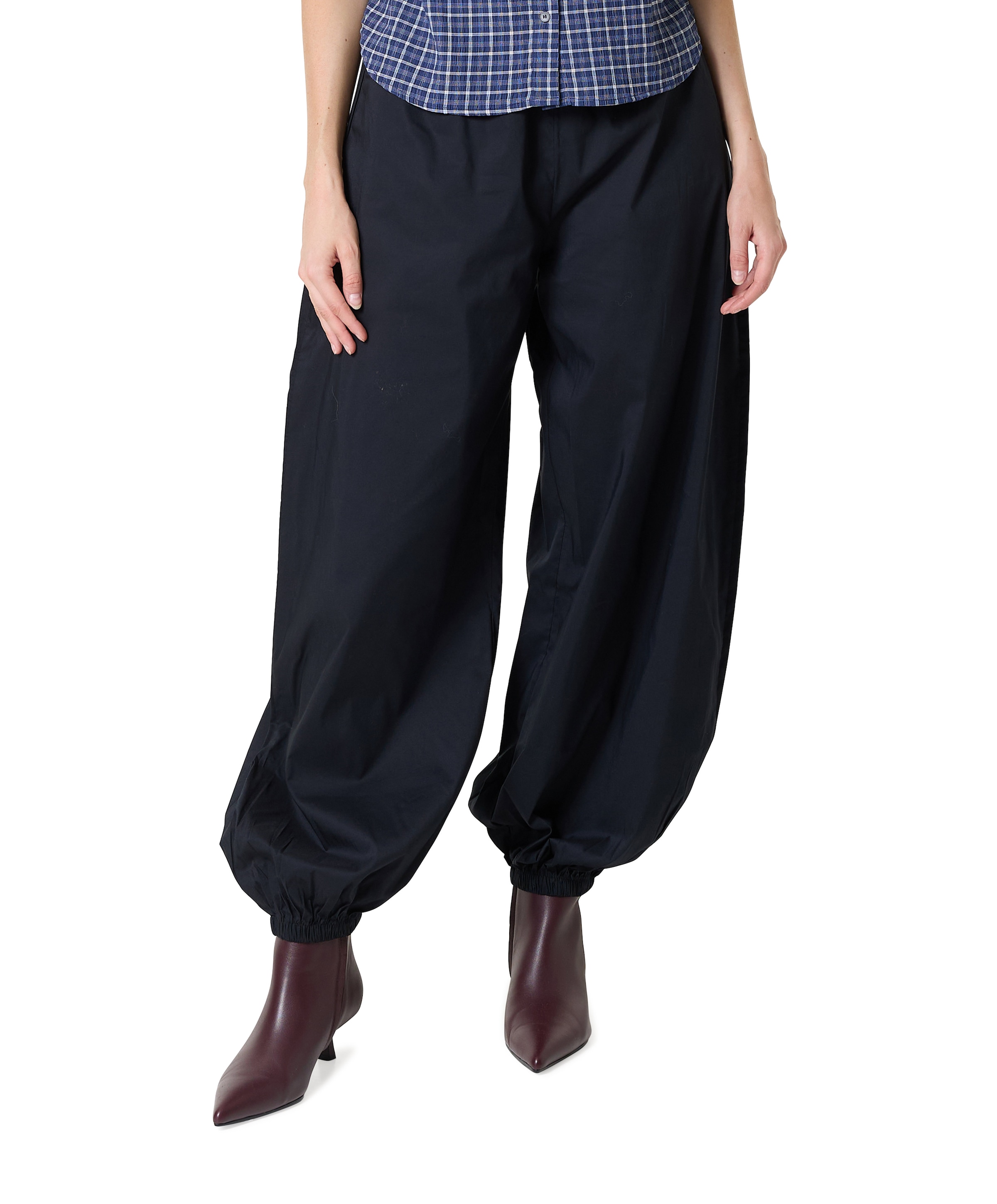 VIONELLY HW BALLOON dames broek zwart