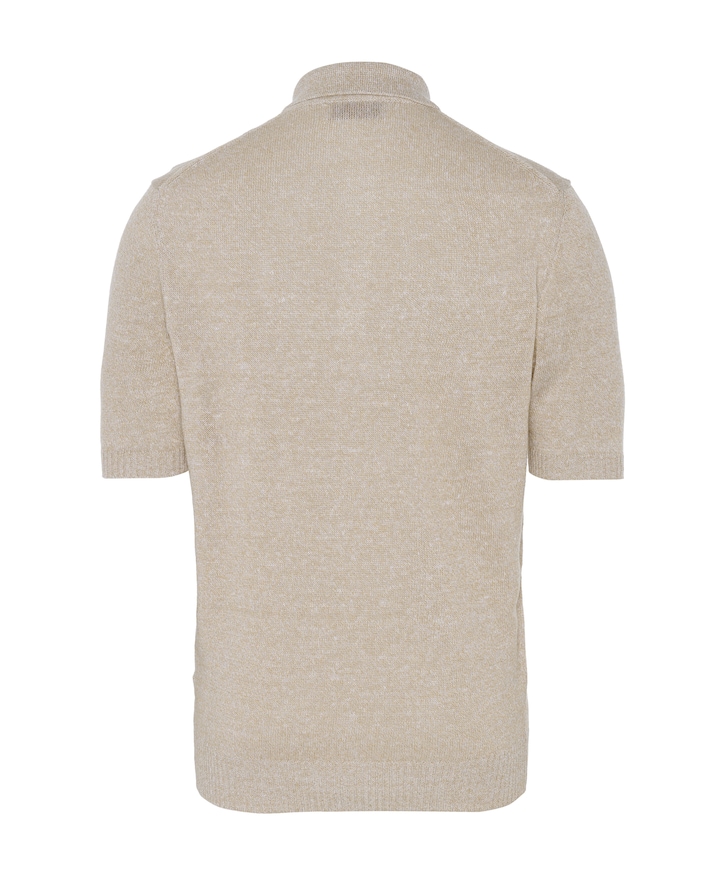 Heren polo beige
