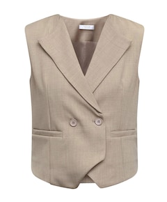 Dames gilet beige
