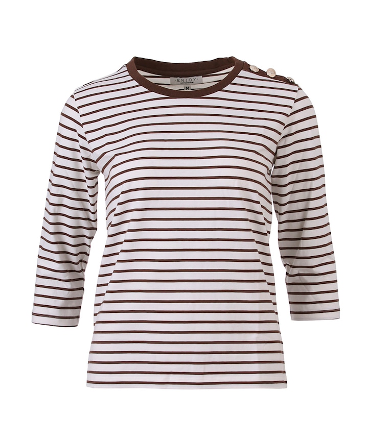 Dames longsleeve bruin