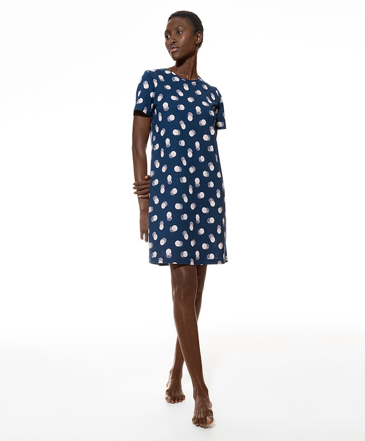 Dames nachthemd blauw