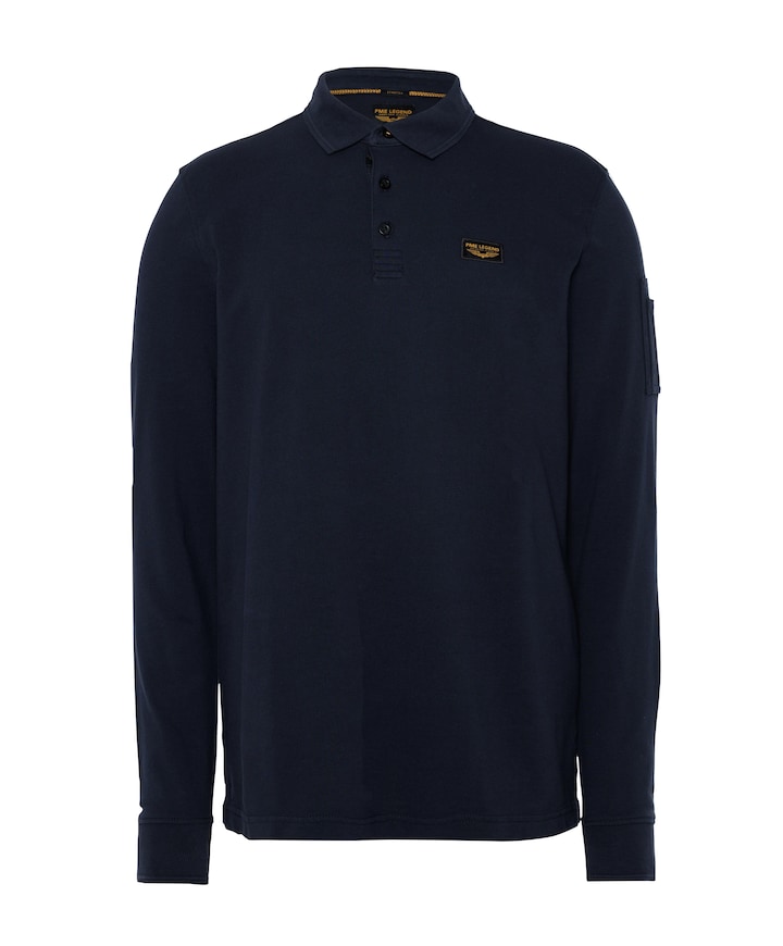 Heren polo blauw