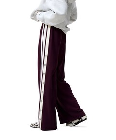 Side button tracksuit broek bordeaux