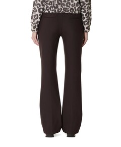 Jenny Wide Flared dames broek bruin