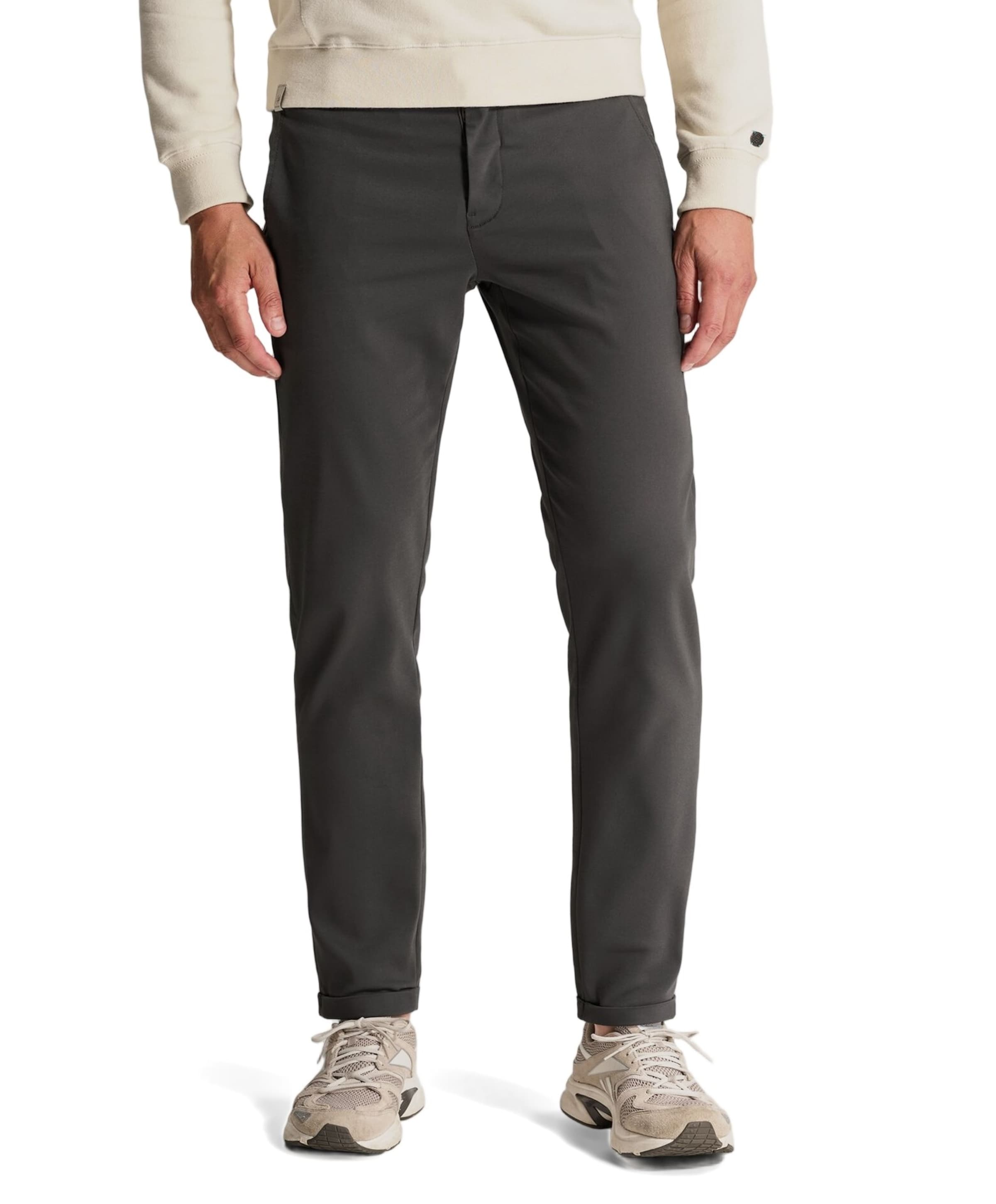 CYLAS TAPERED CHINO MEGDA POWER heren broek grijs