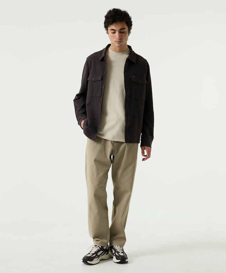 Heren overshirt bruin