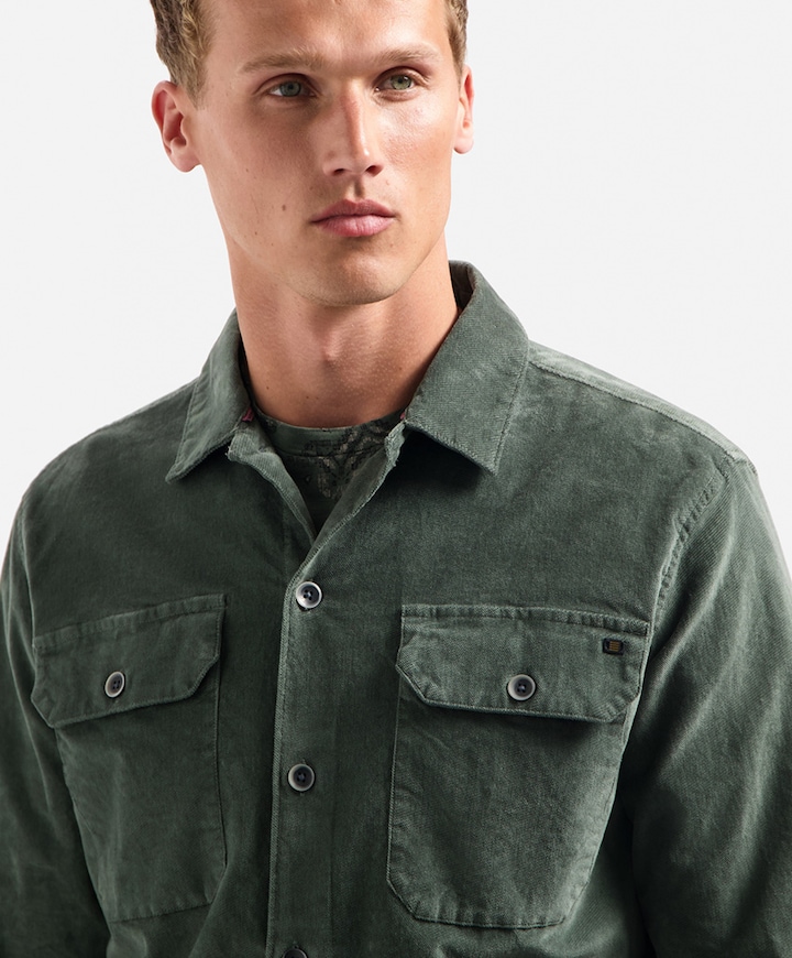 Heren overshirt groen
