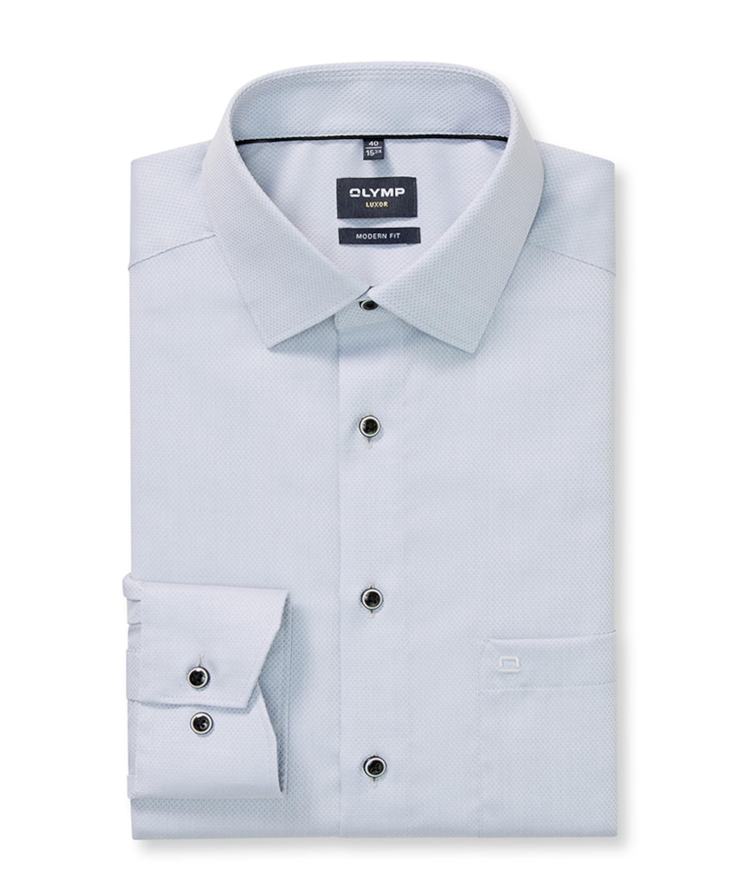 Heren overhemd extra lange mouw grijs