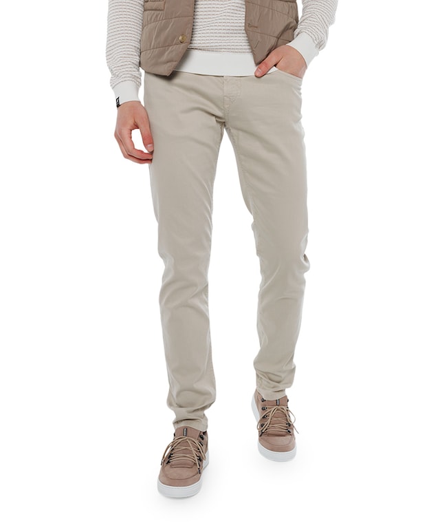 Hose 5-Pocket Slim Fit broek beige