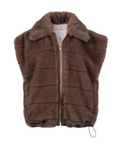 Dames gilet bruin