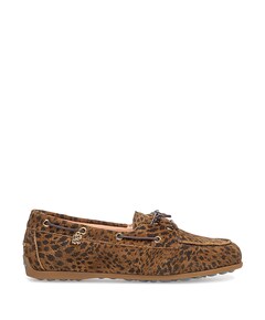dames mocassins bruin