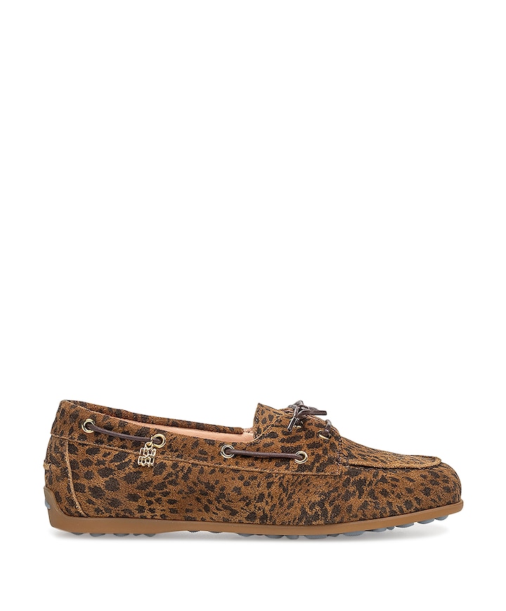 dames mocassins bruin