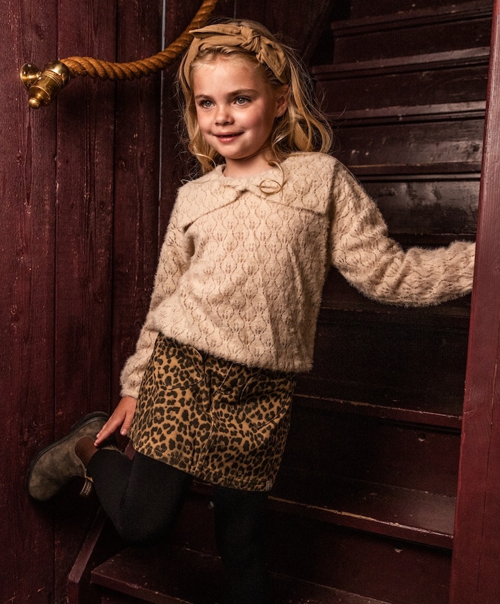 Meisjes trui beige