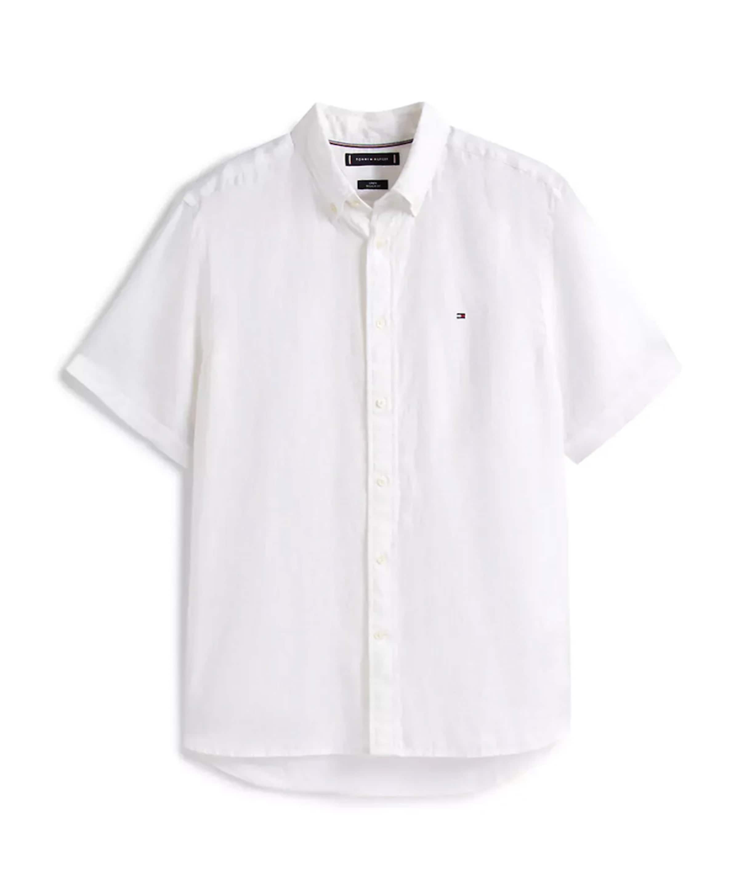 Heren overhemd korte mouw wit