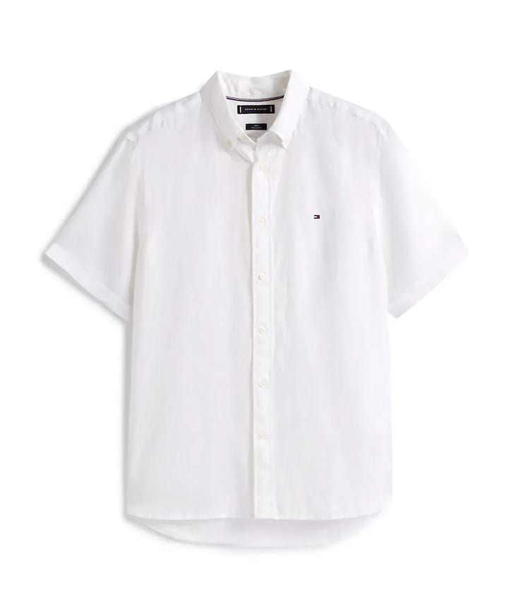 Heren overhemd korte mouw wit