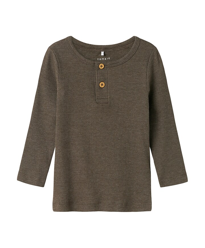 Jongens longsleeve bruin