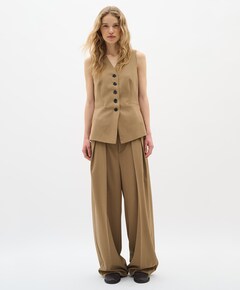 BriettaIW Wide pantalon beige