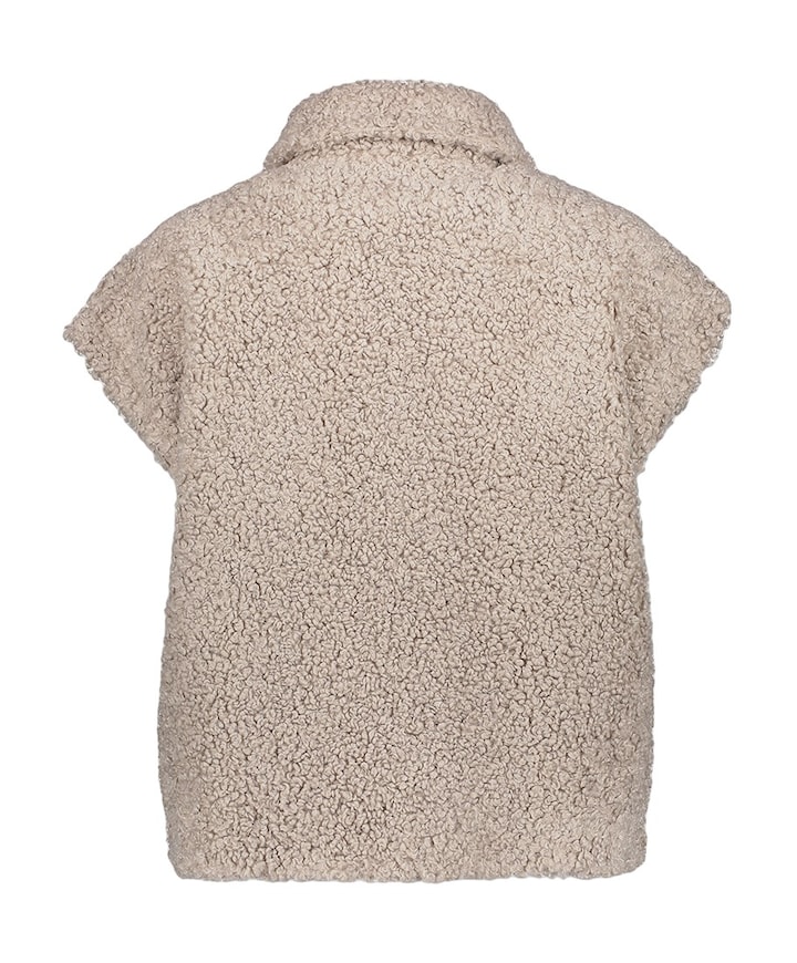 Dames gilet beige