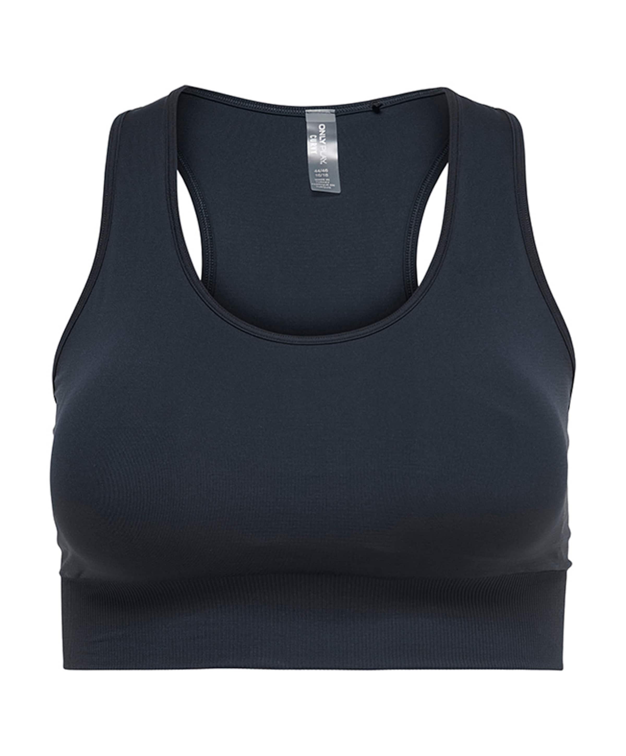 Sport BH plussize zwart