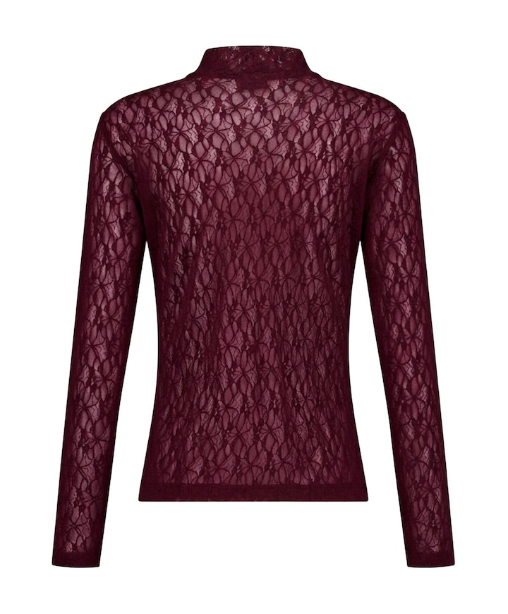Dames longsleeve bordeaux