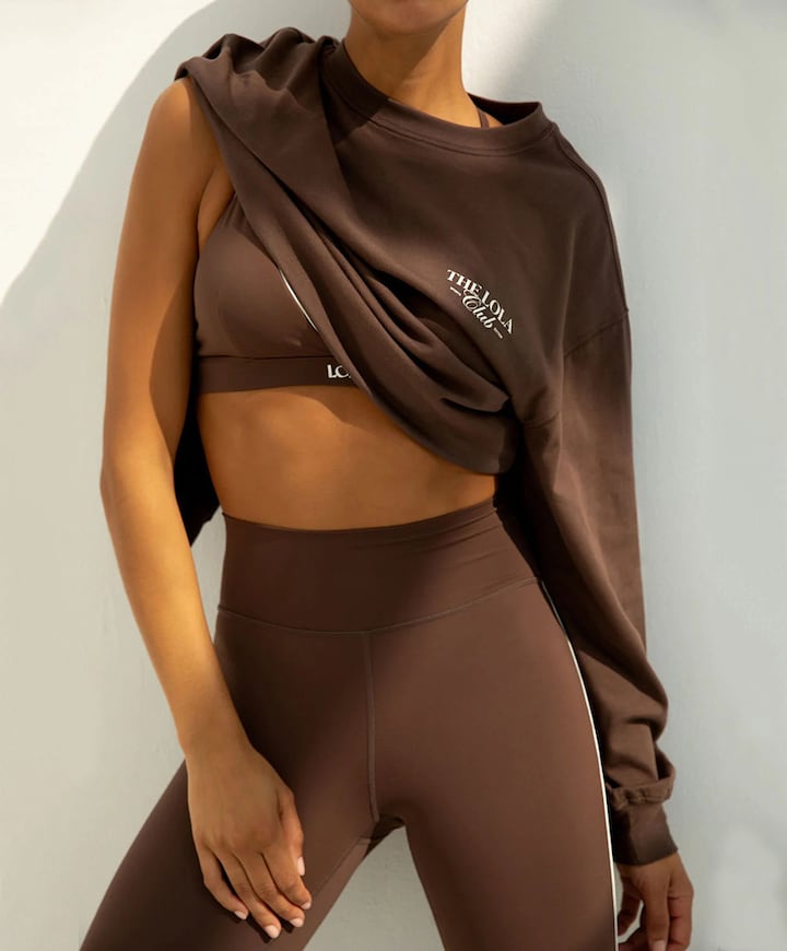 Demi dames tight bruin