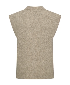 Dames vest beige