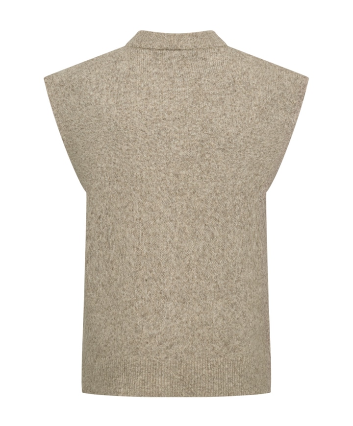 Dames vest beige