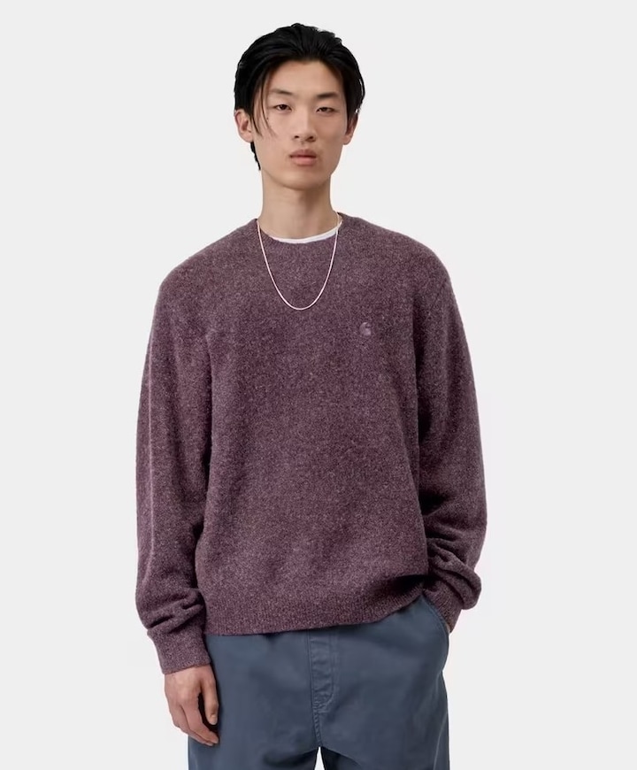 Heren sweater paars