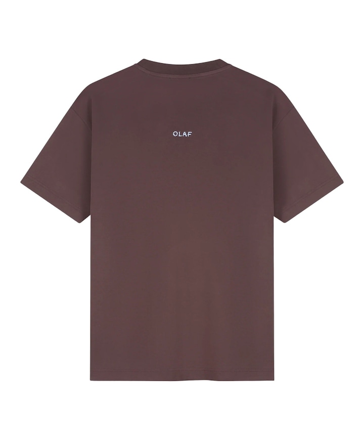 Heren T-shirt bruin