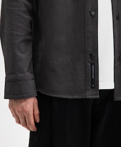 Heren overshirt grijs