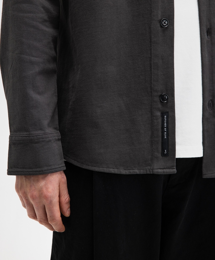 Heren overshirt grijs