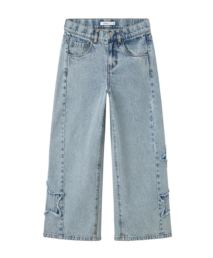 NKFBELLA SKATER DESTROY JEANS 5288- meisjes jeans blauw