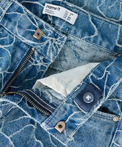 NKFROSE WIDE JACQ JEANS 2928-JQ D meisjes jeans blauw