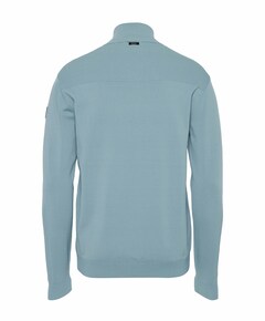 Heren trui met rits blauw