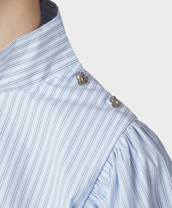 Dames blouse blauw