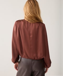 Dames blouse bruin