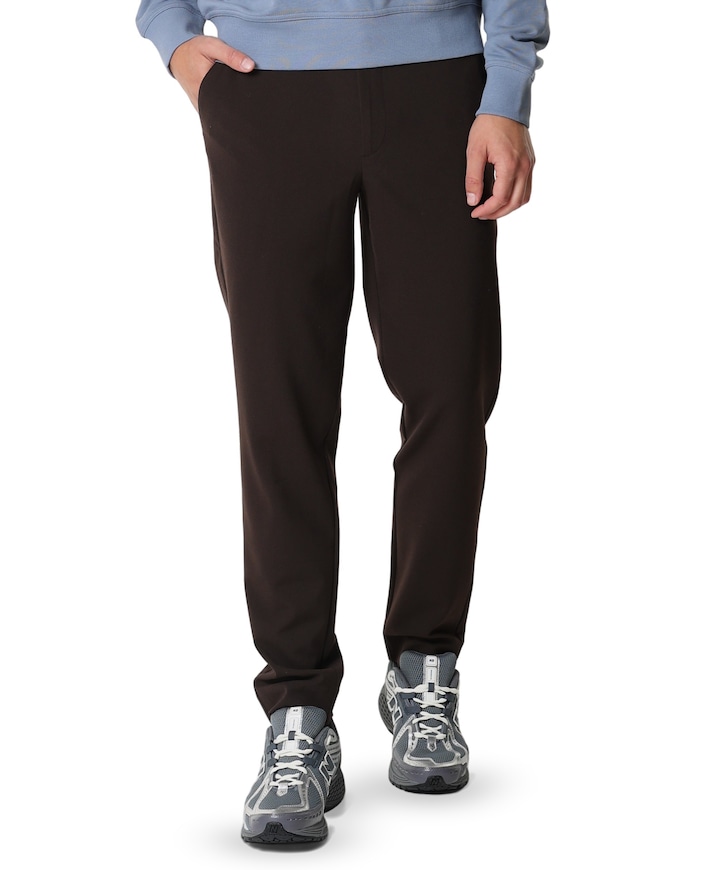 THEOPL 285 MELANGE heren broek bruin