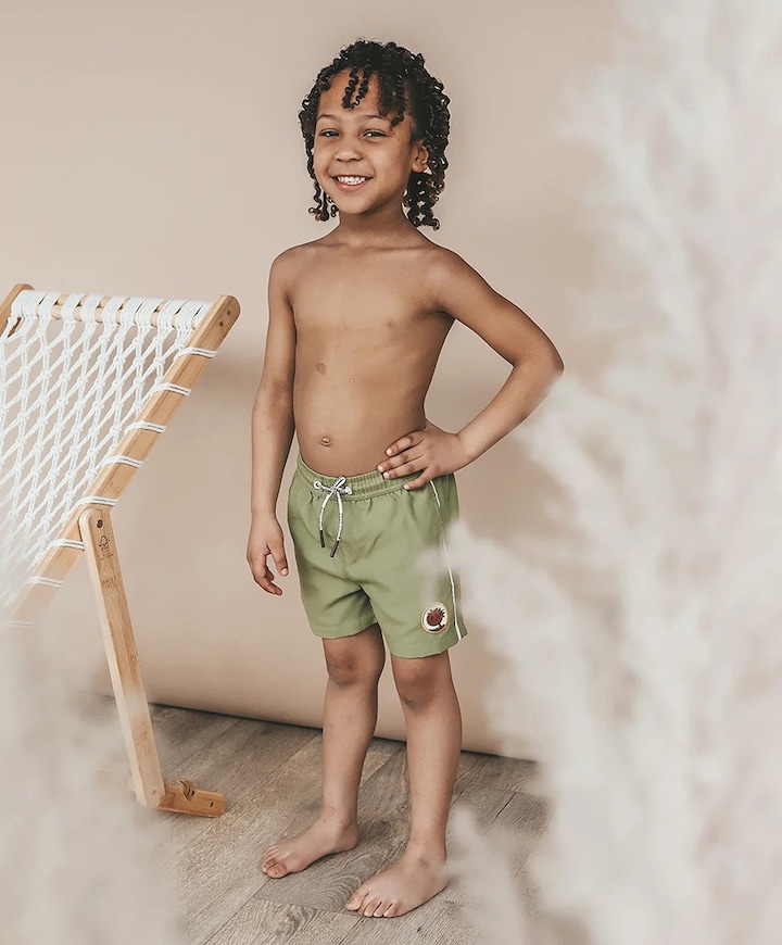 Jongens zwemshort groen