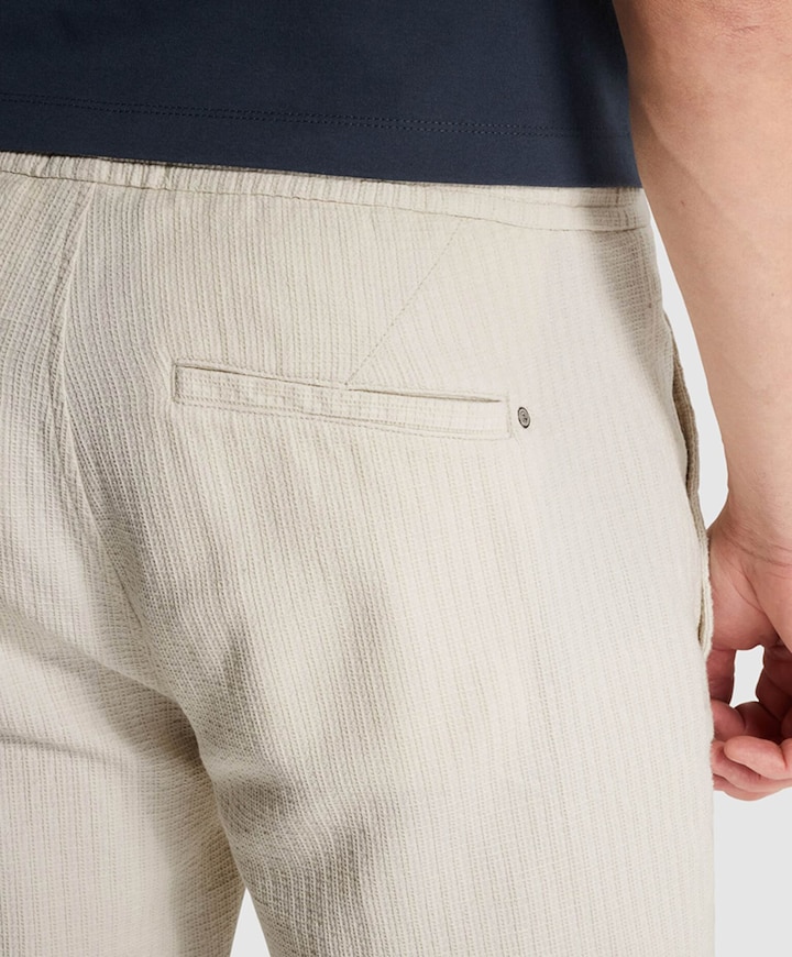 CHINO SHORTS STRUCTURE heren korte broek beige