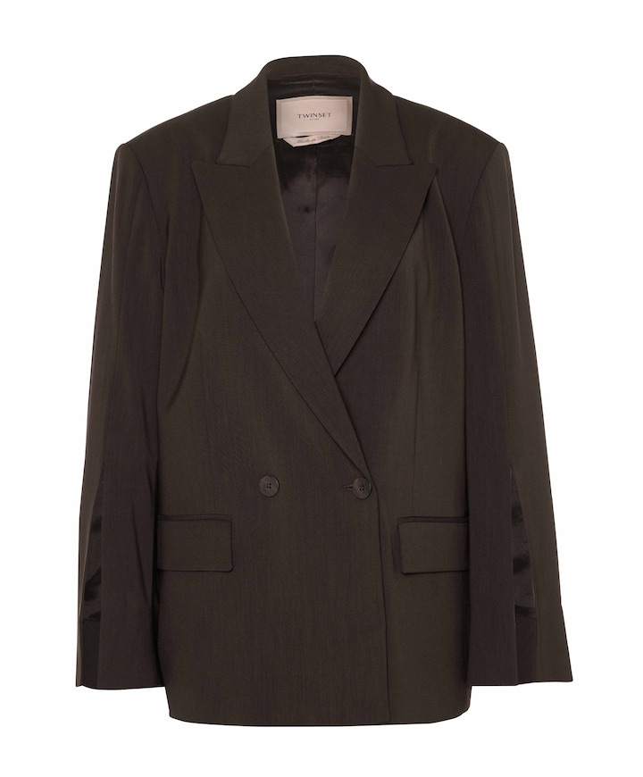 Dames blazer bruin