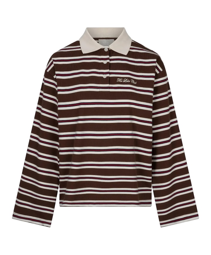 Dames polo bruin