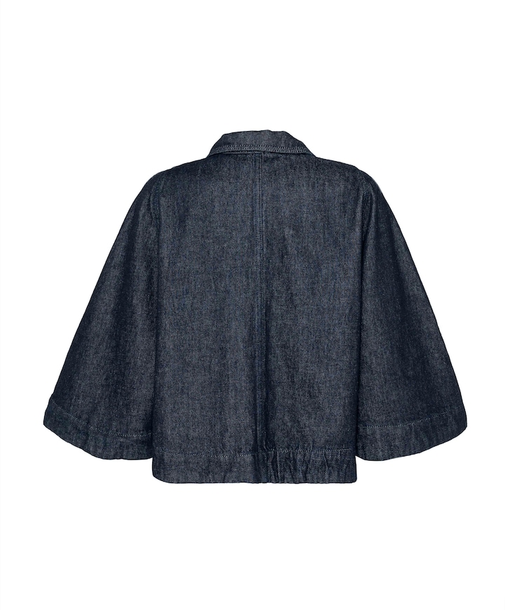 Dames cape blauw