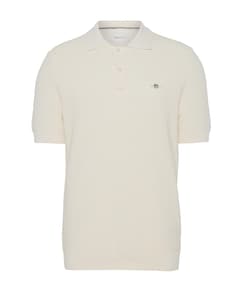 Heren polo ecru