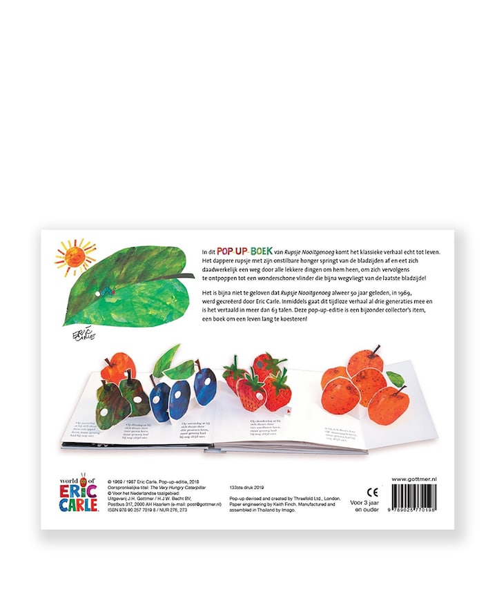 Rupsje Nooitgenoeg pop-up-boek
