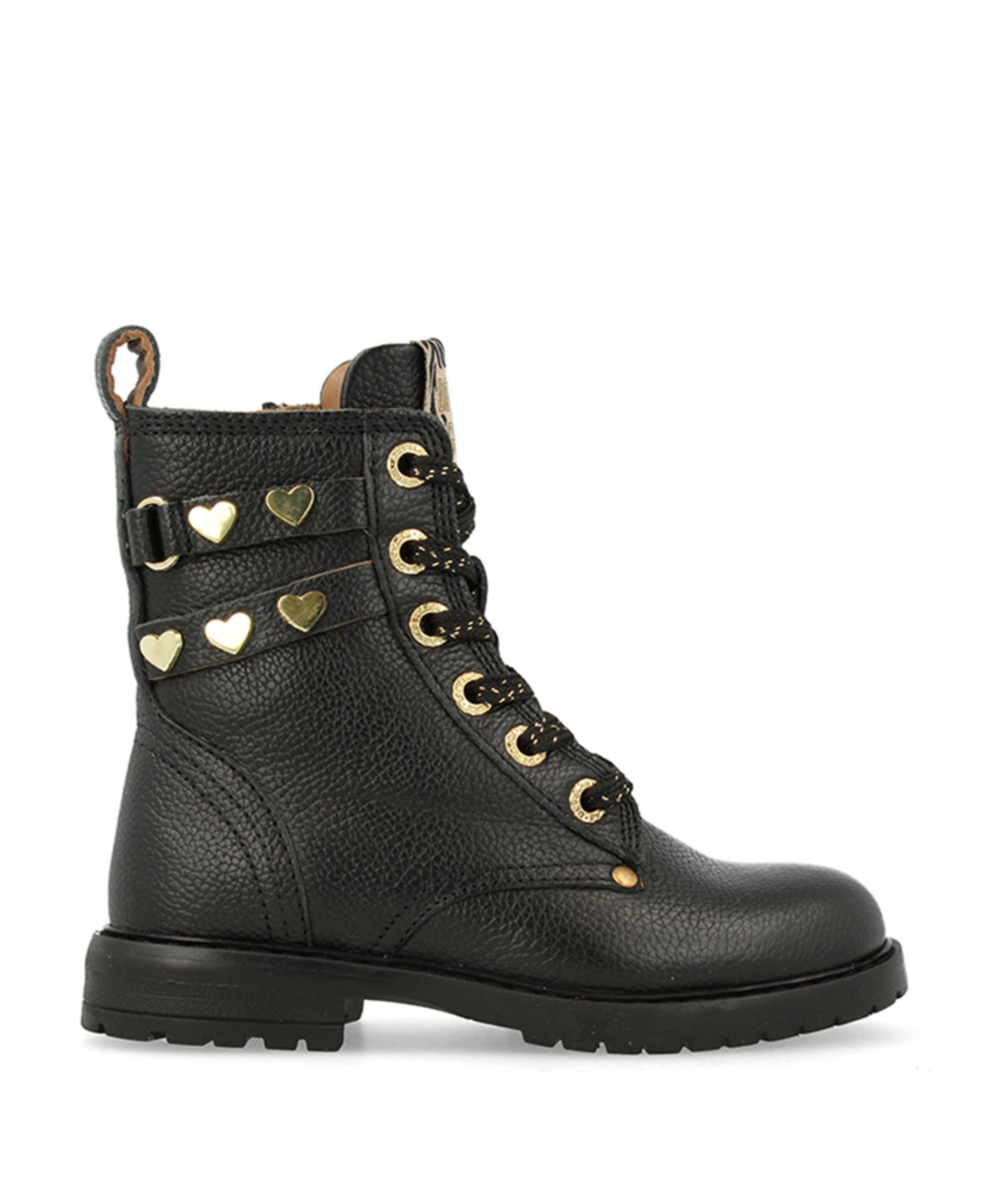 mid boot laces boots zwart