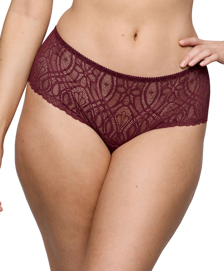 Dames string bordeaux